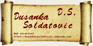 Dušanka Soldatović vizit kartica